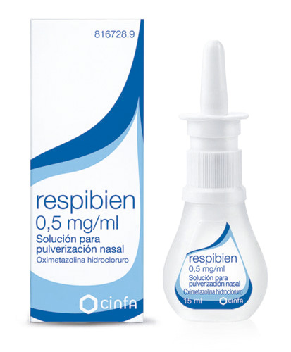 Respibien 0,5 mg/ml solución para pulverización nasal 15ml (+ 6 años)
