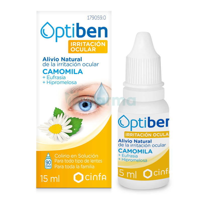 Optiben irritación ocular con Camomila 15 ml
